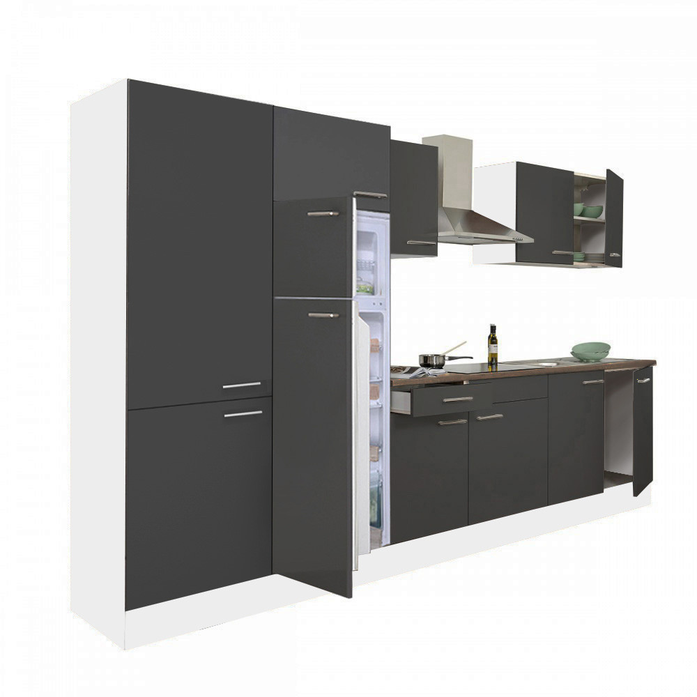 Mobilier bucătărie - Leziter Mobilă de bucătărie Yorki 330 cu frigider cu congelator superior