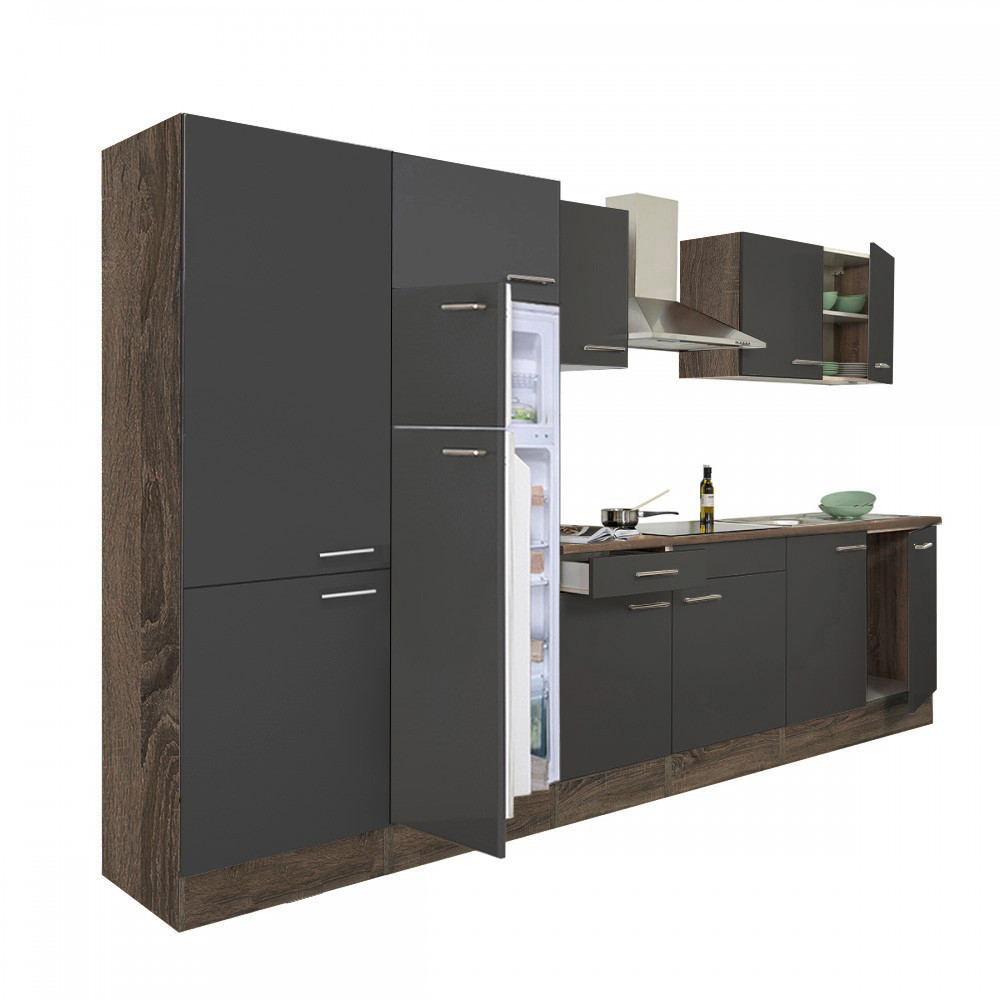 Mobilier bucătărie - Leziter Mobilă de bucătărie Yorki 330 cu frigider cu congelator superior