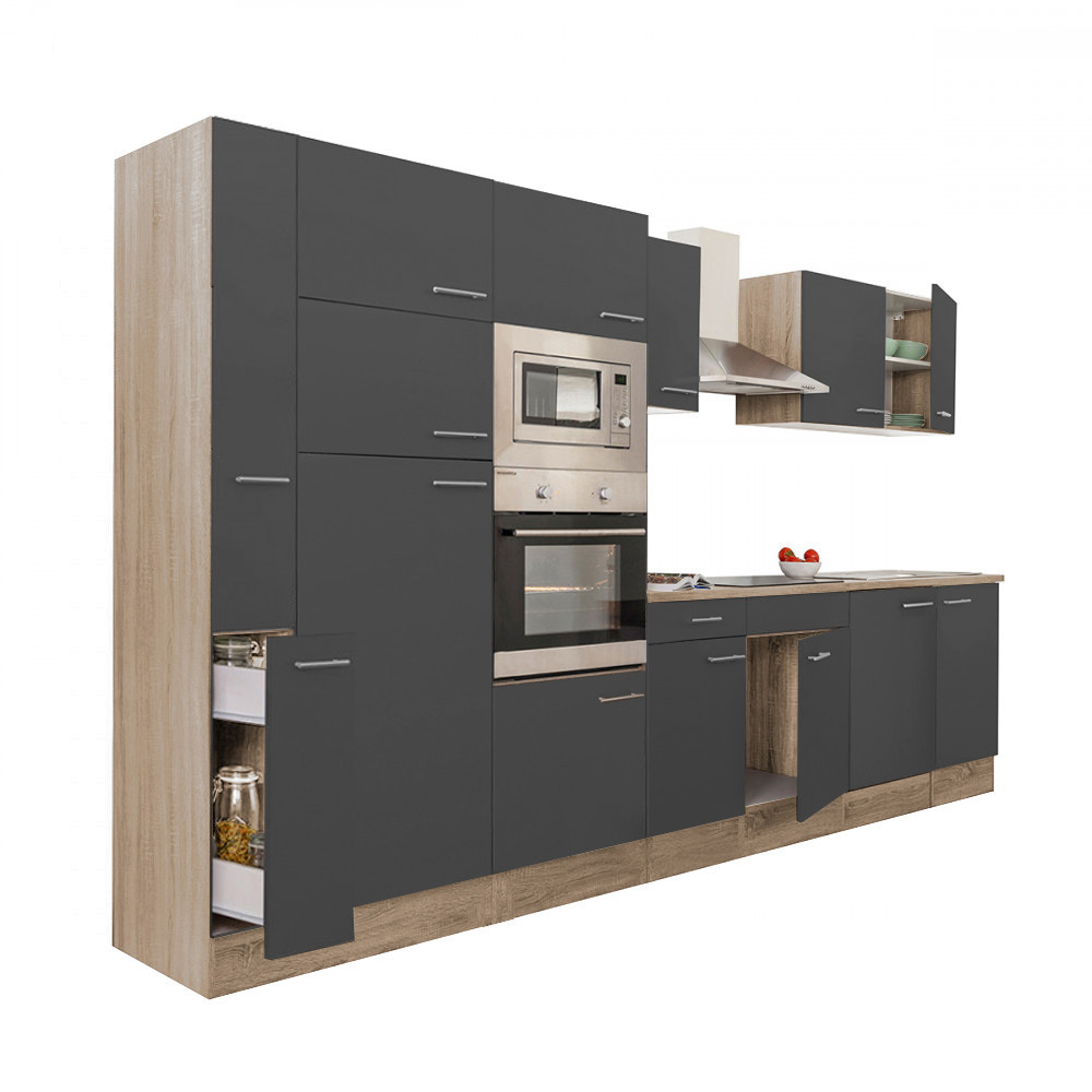 Leziter Mobilier de bucătărie Yorki 360 cu frigider cu congelator superior [1]