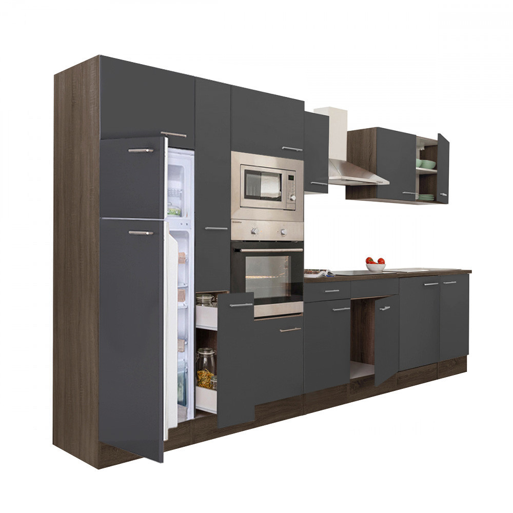 Mobilier bucătărie - Leziter Mobilier de bucătărie Yorki 360 cu frigider cu congelator superior