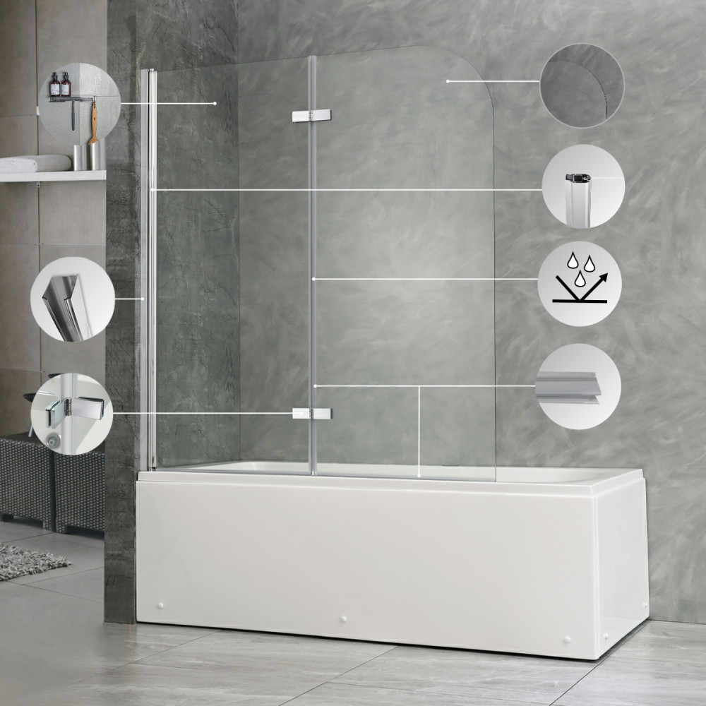 Leziter Paravan de baie Alor 120x140 cm [5]