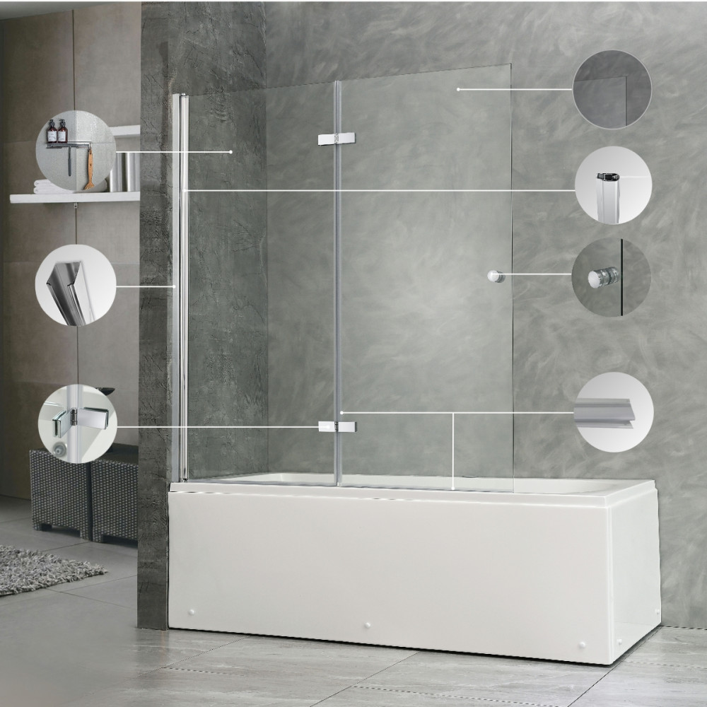 Leziter Paravan de baie Alor 122x140 cm [5]