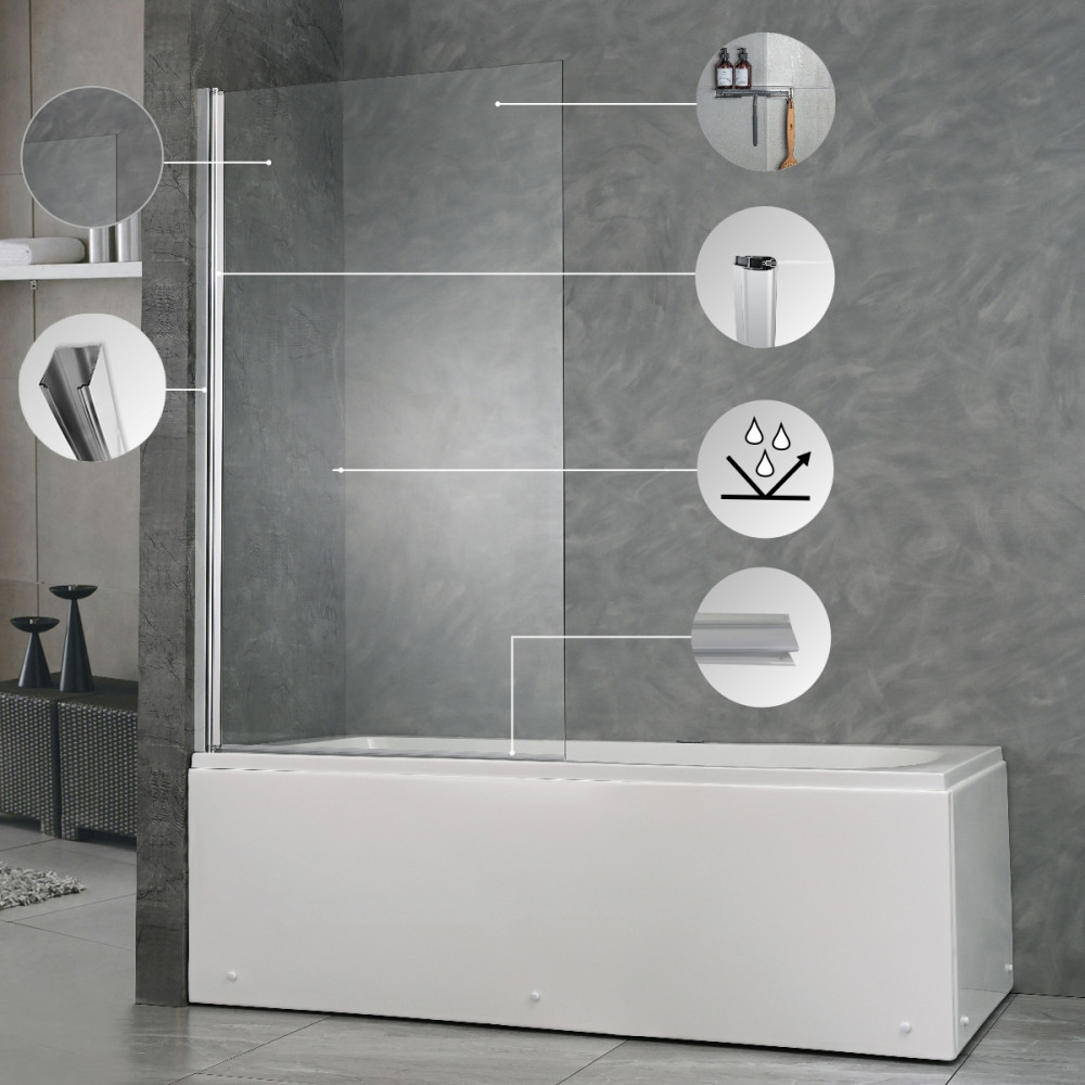 Leziter Paravan de baie Eva 80x140 cm [5]