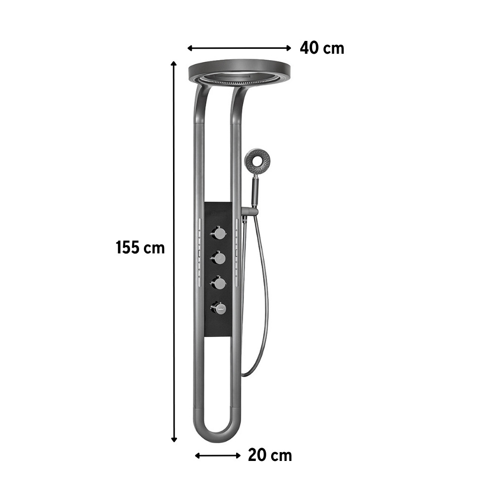 Leziter Panou de duș cu hidromasaj Aquajet [2]