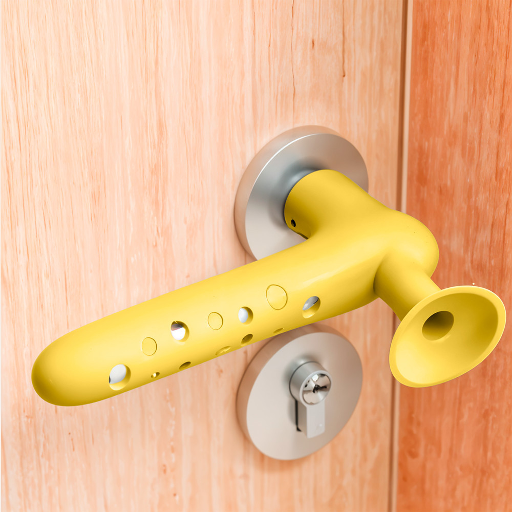 Leziter Opritor de ușă pentru mâner galben [2]