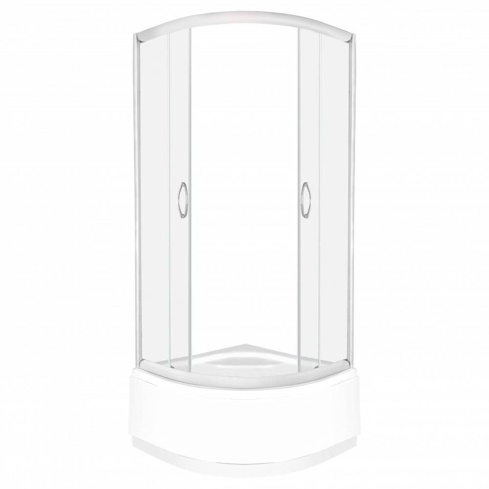 Cabină de duș cu cădiță înaltă - Kerra Cabină de duș Lava 80x80 cm cu tavă adâncă curbată