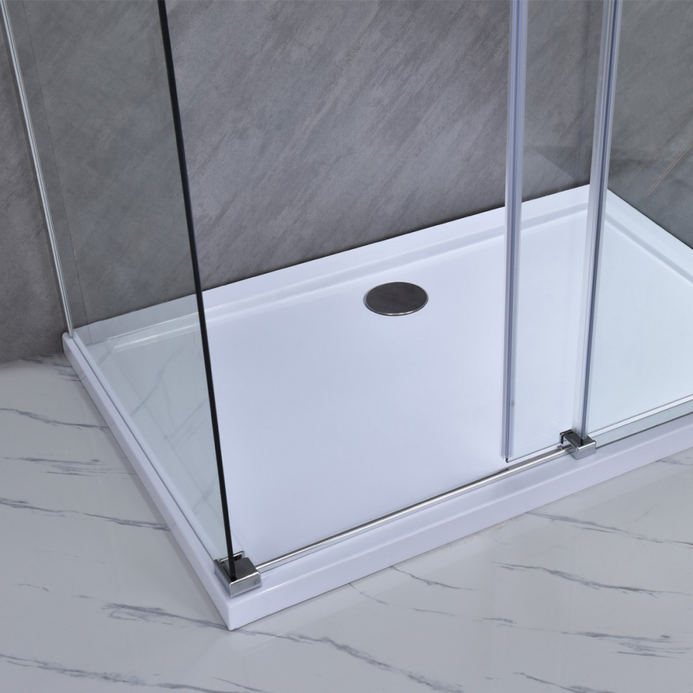 Leziter Cabină de duș asimetrică Bold-in 80x100 cm fără cădiță de duș [5]