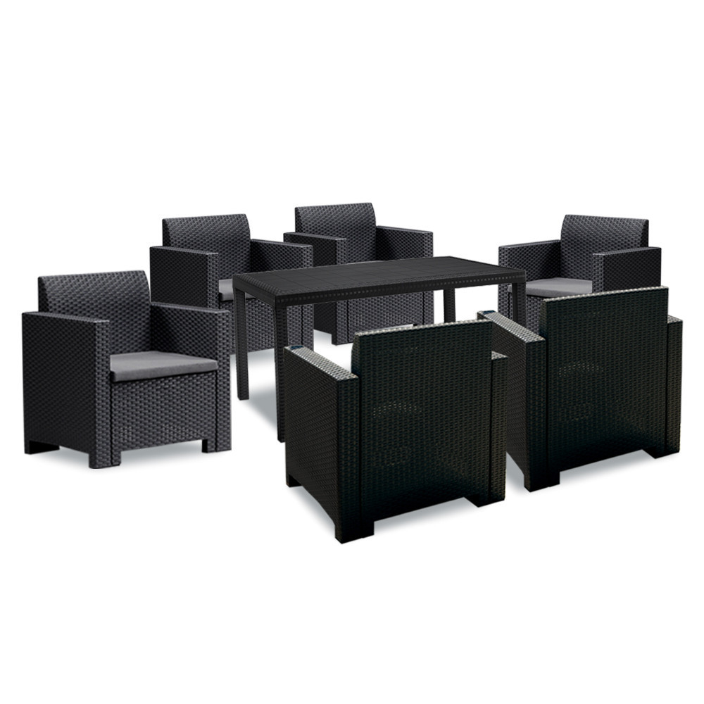 Leziter Set mobilier de grădină Nero IV cu 6 locuri [1]