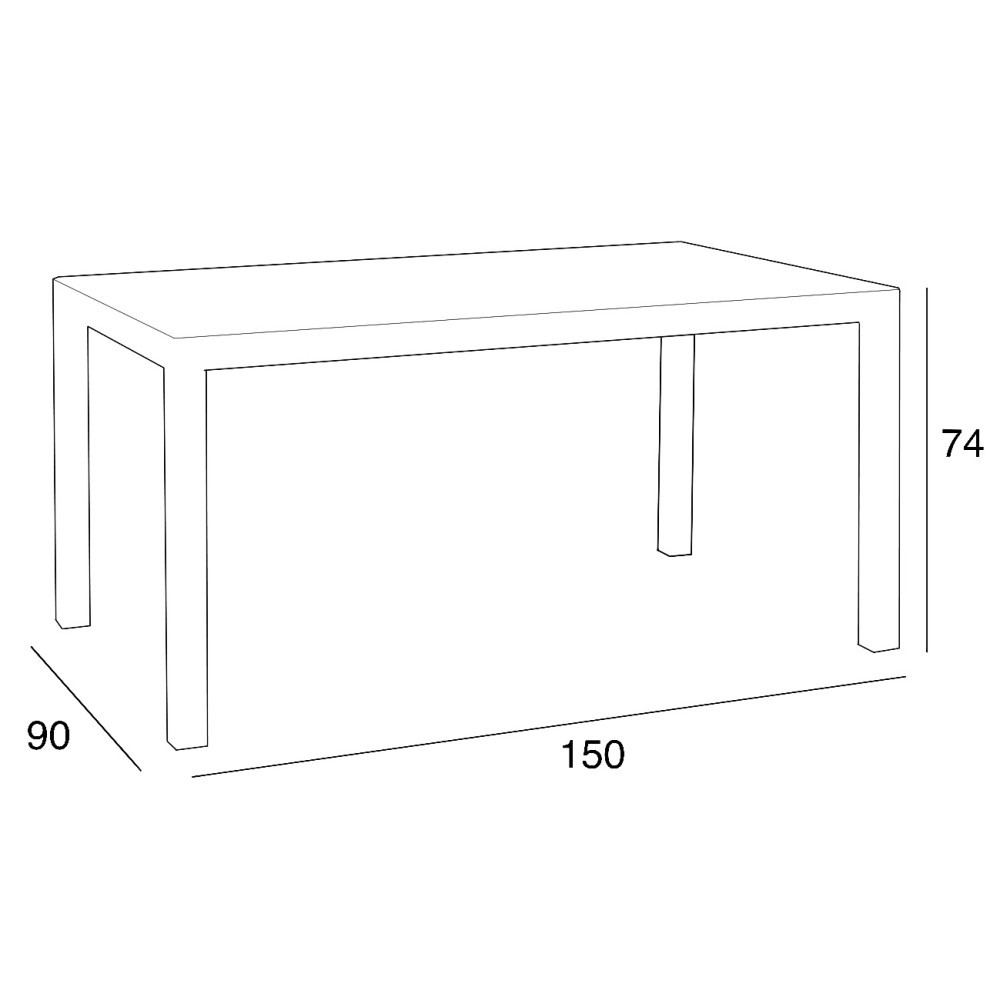 Leziter Set mobilier de grădină Violina 6+1, grafit [3]