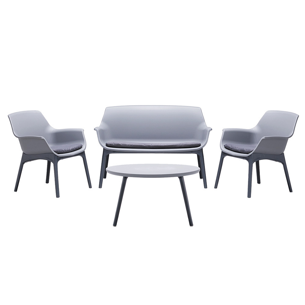 Set mobilier grădină - Leziter Set de mobilier de grădină Tampa cu 4 locuri
