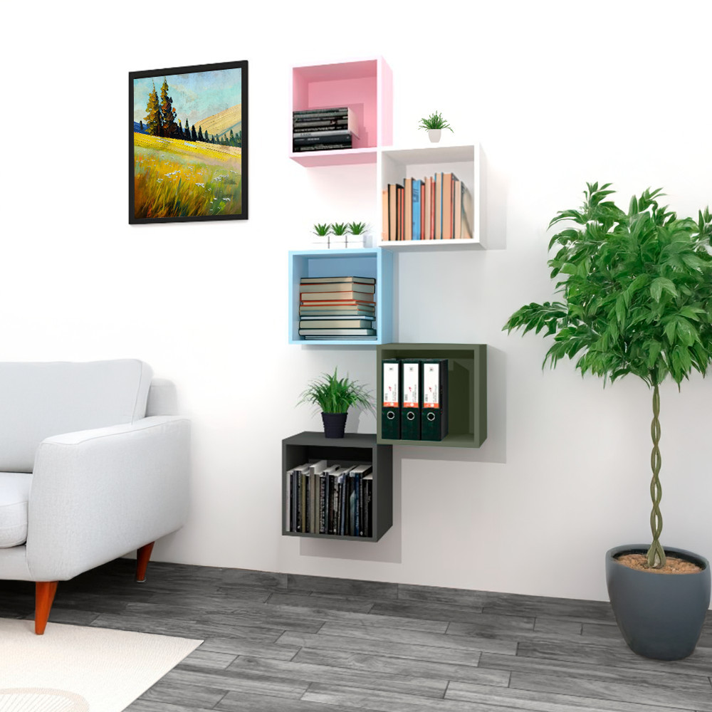 Leziter Boxie dulap de perete deschis 40x40x27 cm verde [1]