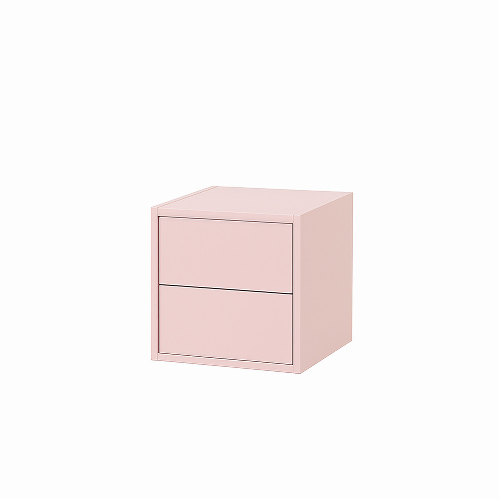 Leziter Boxie 2 sertare dulap de perete 40x40x37 cm roz [6]