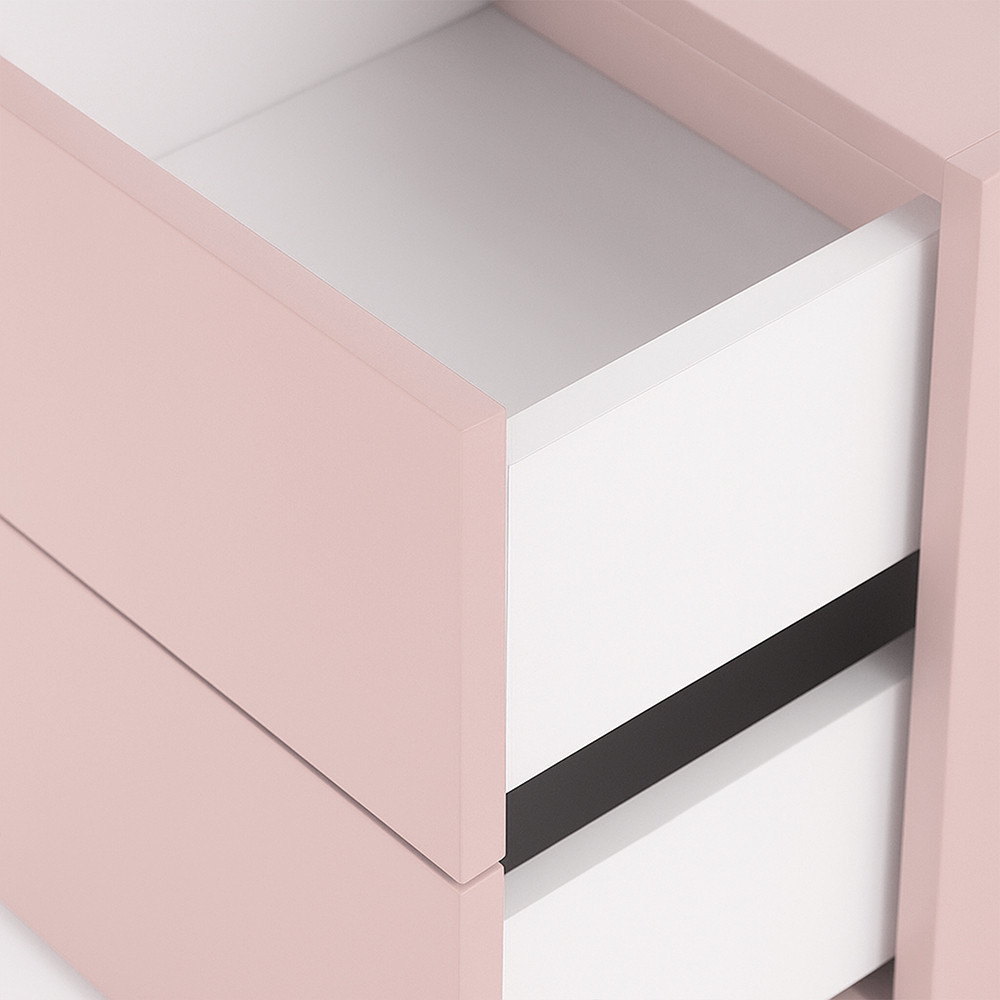 Leziter Boxie 2 sertare dulap de perete 40x40x37 cm roz [8]