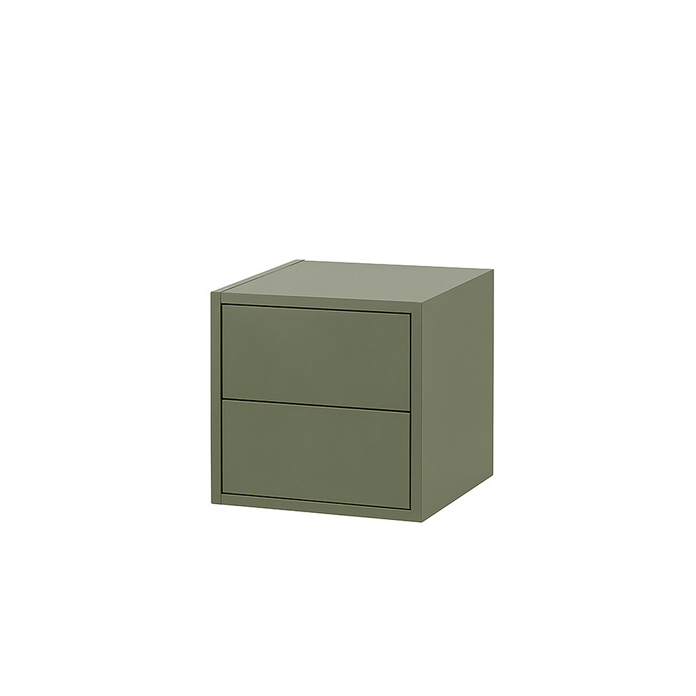 Leziter Boxie dulap de perete cu 2 sertare 40x40x37 cm verde [6]