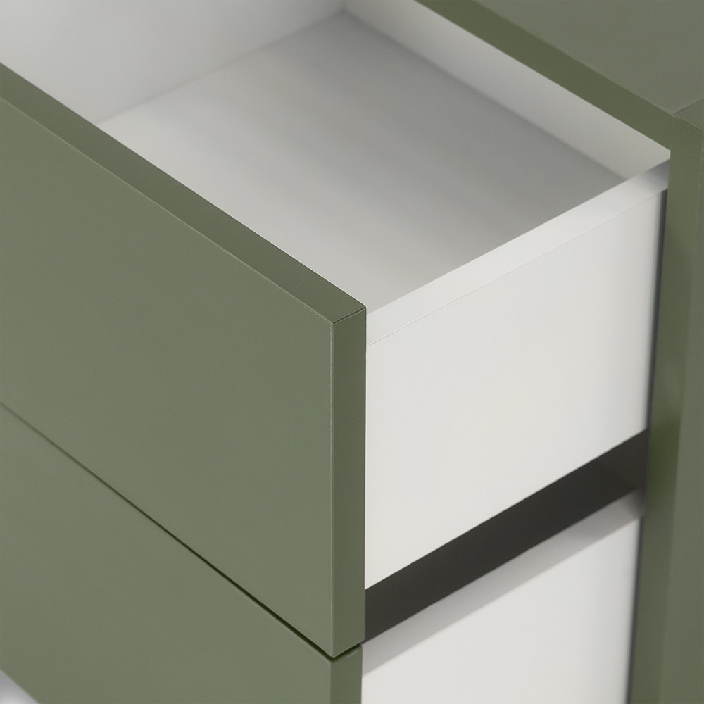 Leziter Boxie dulap de perete cu 2 sertare 40x40x37 cm verde [8]