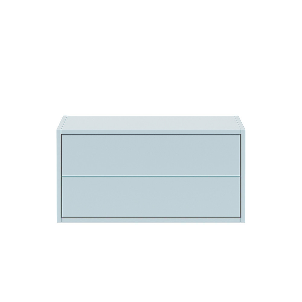 Dulap perete - Leziter Boxie 2 sertare dulap de perete 40x80x37 cm albastru