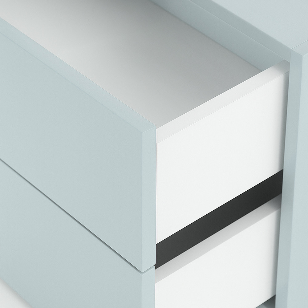 Leziter Boxie 2 sertare dulap de perete 40x80x37 cm albastru [8]