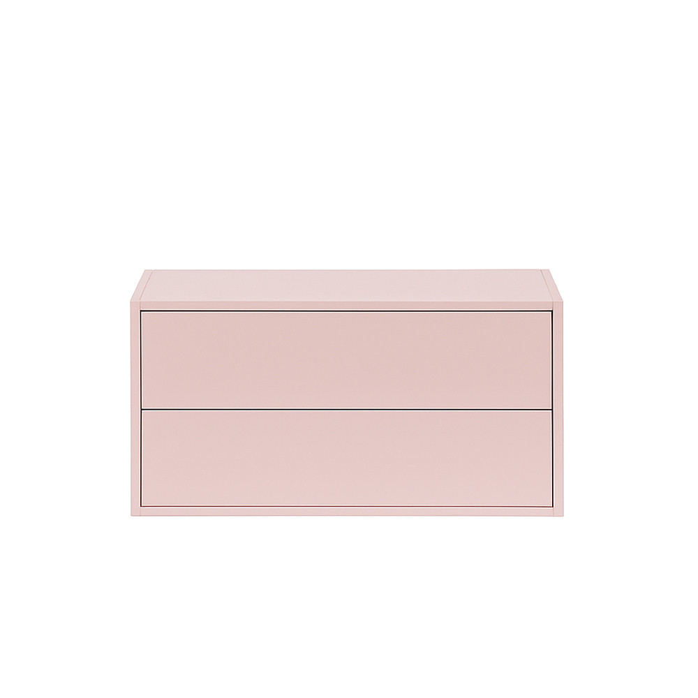 Dulap perete - Leziter Boxie 2 sertare dulap de perete 40x80x37 cm roz