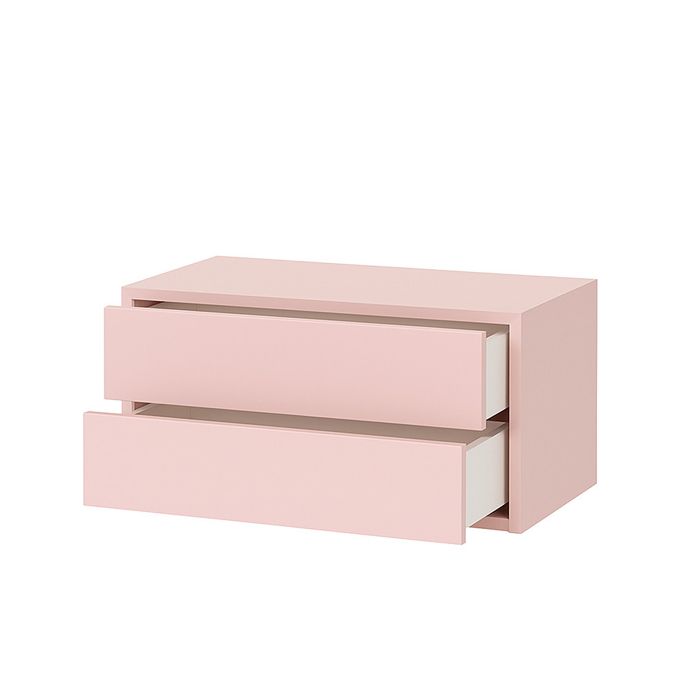 Leziter Boxie 2 sertare dulap de perete 40x80x37 cm roz [7]