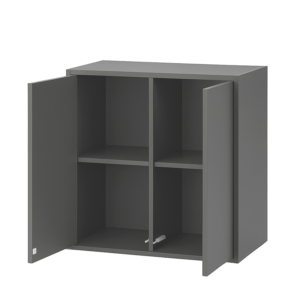 Leziter Boxie 2 uși dulap de perete 80x80x37 cm antracit [6]