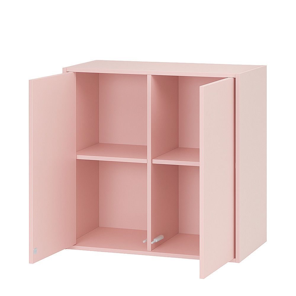 Leziter Boxie 2 uși dulap de perete 80x80x37 cm roz [6]