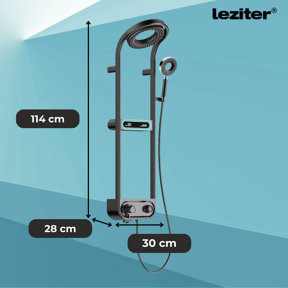 Leziter Set de duș digital Tropic cu mixer termostatic [2]