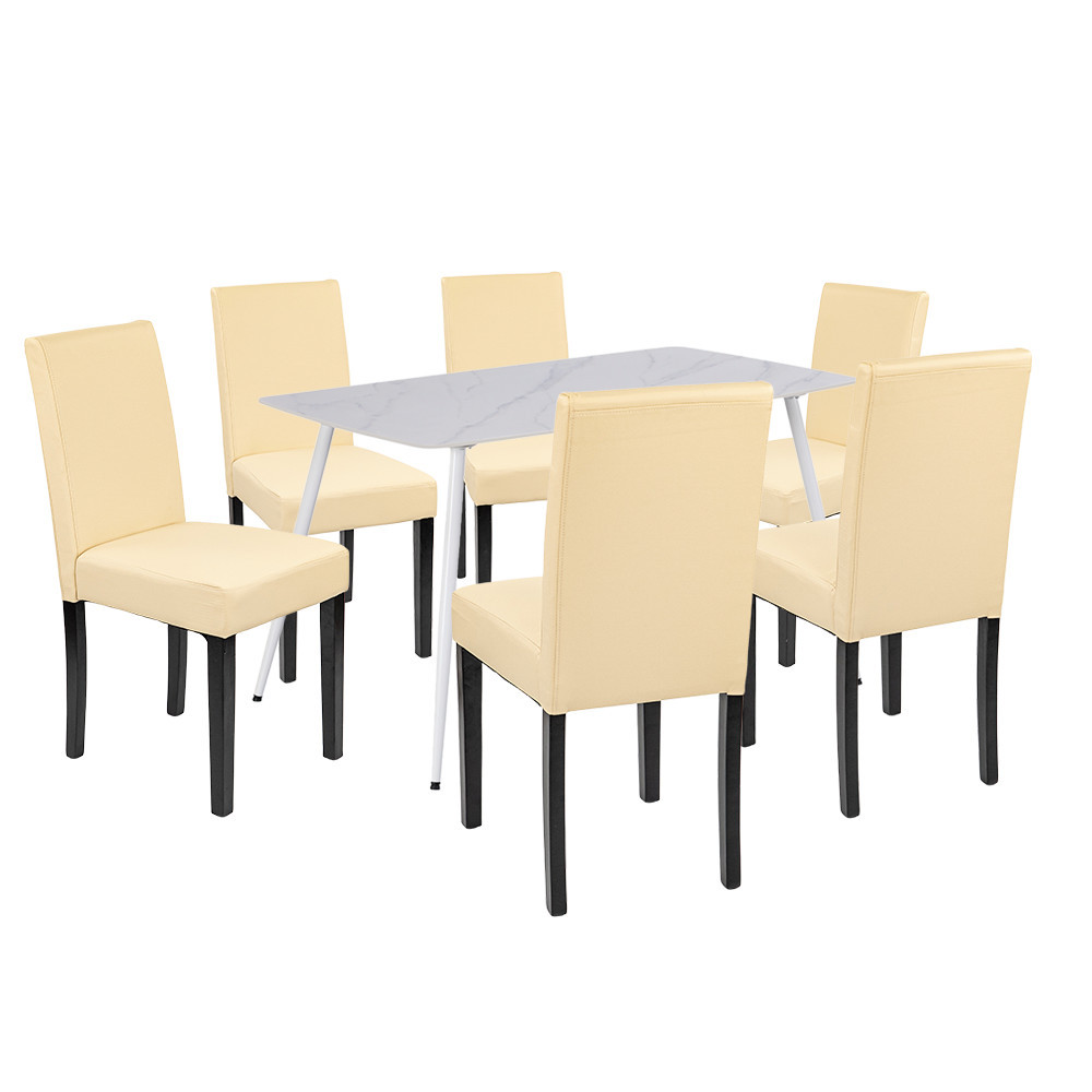 Set masă - Leziter Set de masă Megan 6 1 alb-bej