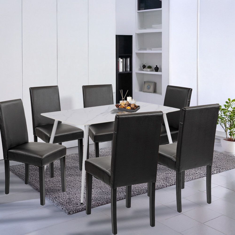 Leziter Set de masă Megan 6 1 alb-negru [1]