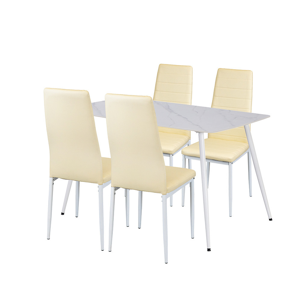 Set masă - Leziter Jenna 4+1 set de sufragerie bej