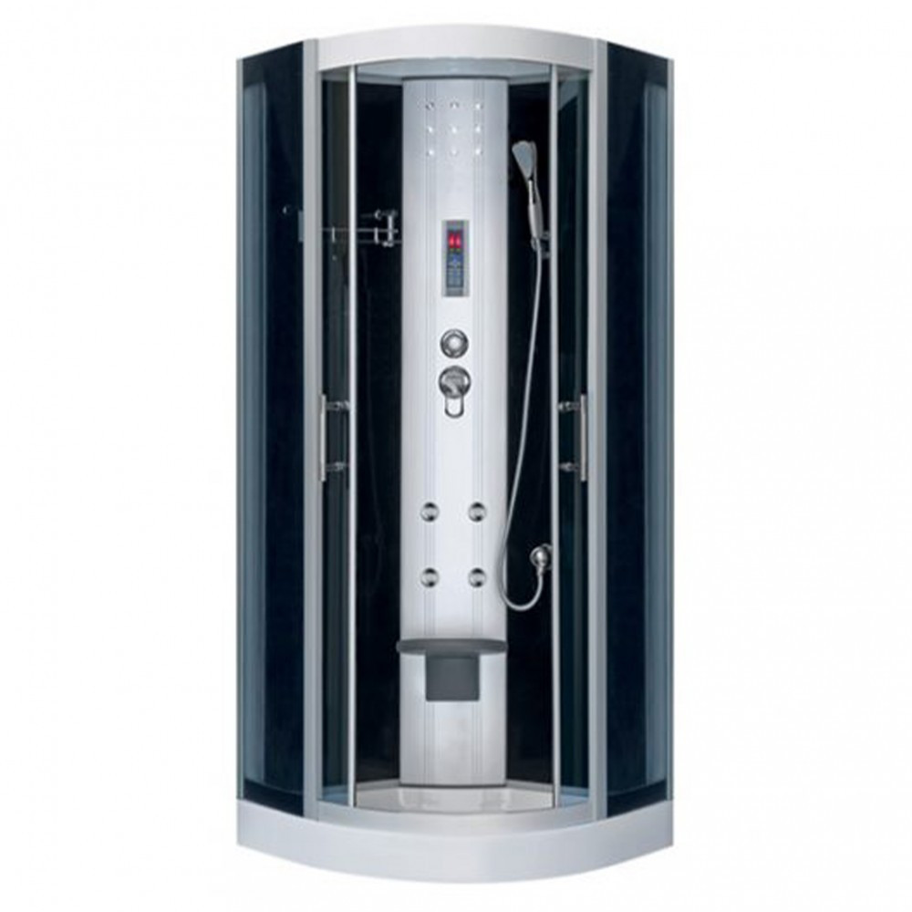 Cabină de duș cu hidromasaj - Kerra Cabină de duș cu hidromasaj curbată Leticia 80x80 cm