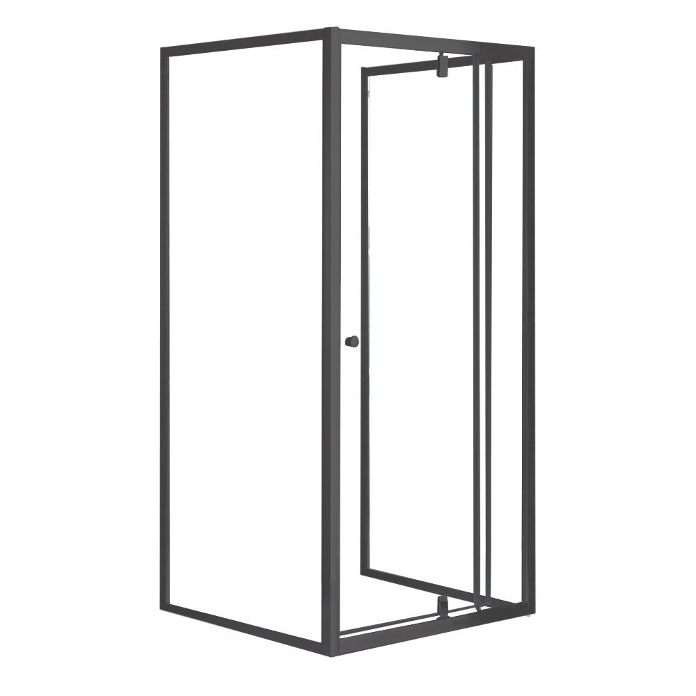 Cabină de duș - Leziter Flexi 80x90 cm cabină de duș asimetrică montată pe perete fără tavă de duș