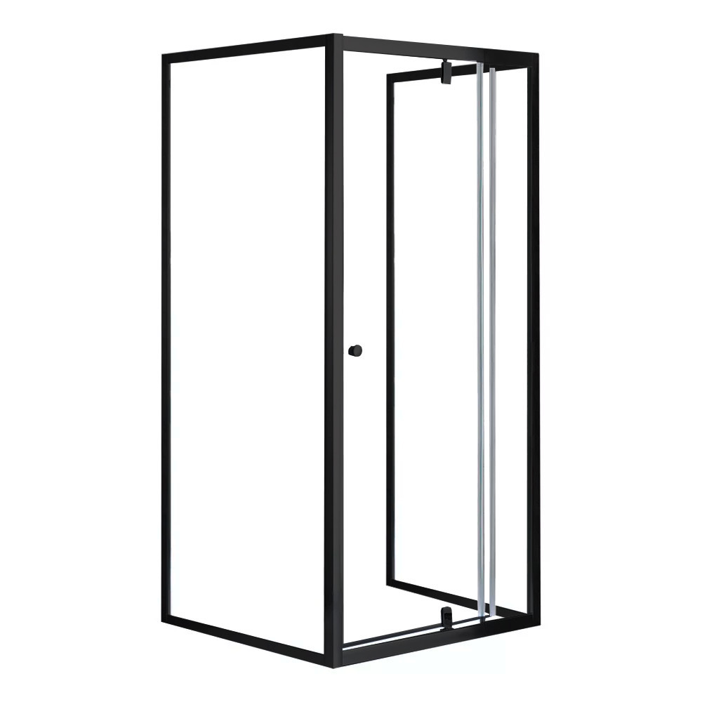 Cabină de duș pătrată / Cabină de duș dreptunghiulară - Leziter Flexi 90x90 cm cabină de duș unghiulară montată pe perete fără tavă de duș