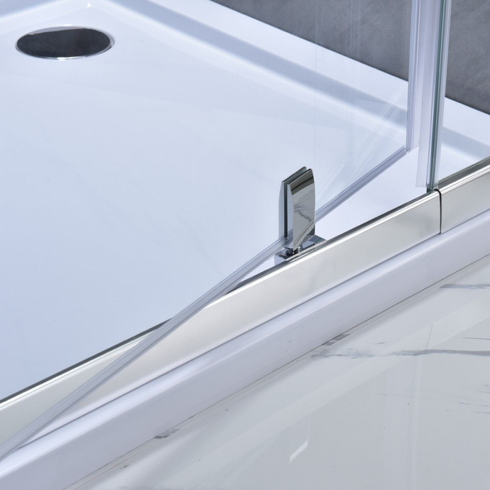 Leziter Ușă de duș reglabilă flexibilă 96-111x185 cm [4]