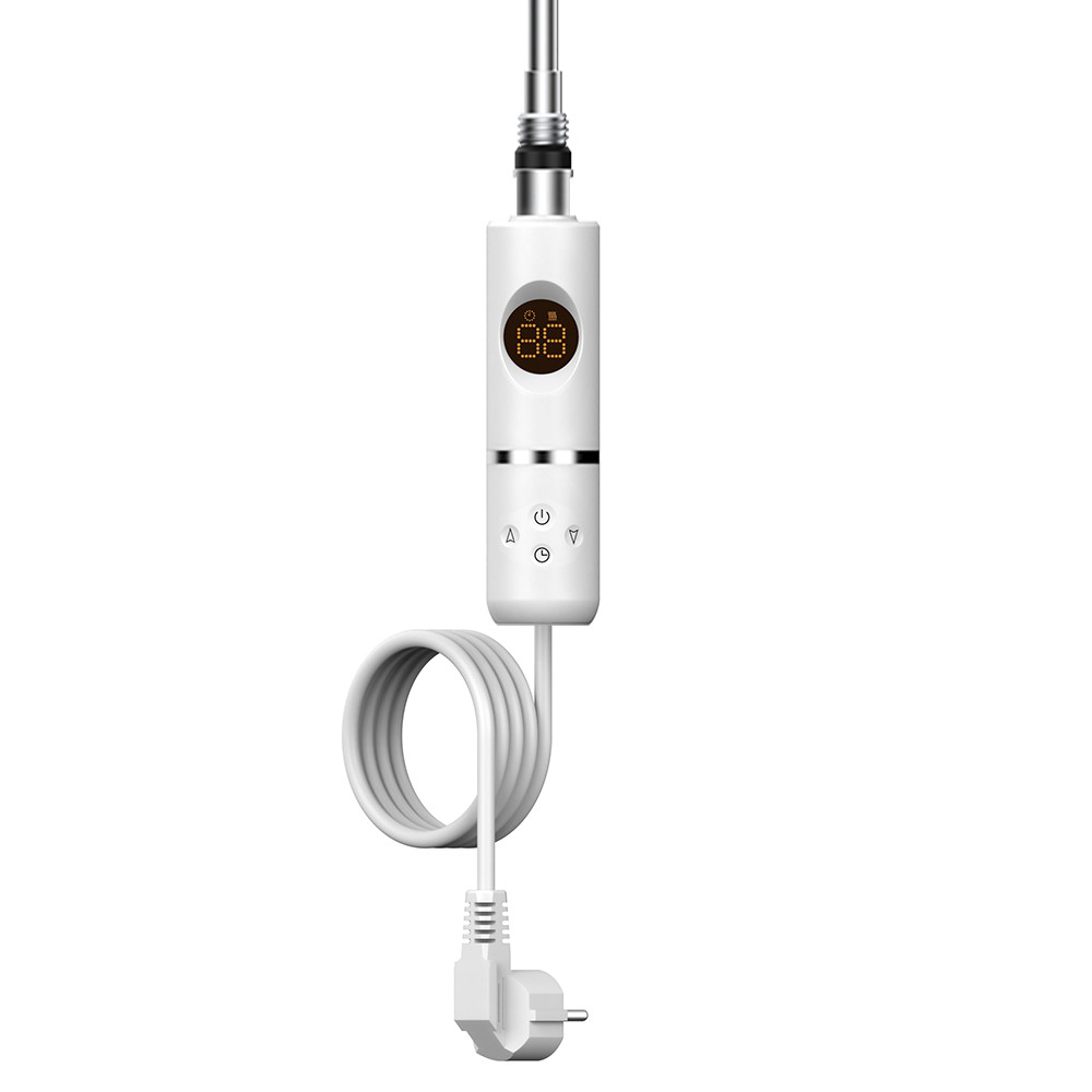 Calorifer prosoape - Leziter Cartuș electric de încălzire pentru uscător de prosoape cu termostat digital 800W alb