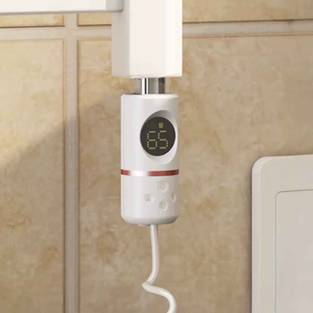 Leziter Cartuș electric de încălzire pentru uscător de prosoape cu termostat digital 800W alb [1]