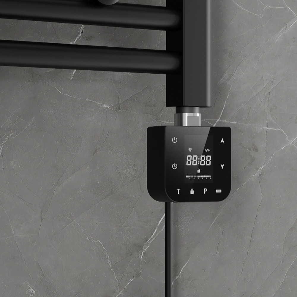 Leziter Încălzitor cu cartuș Wifi pentru uscător de prosoape cu termostat digital 800W negru [1]