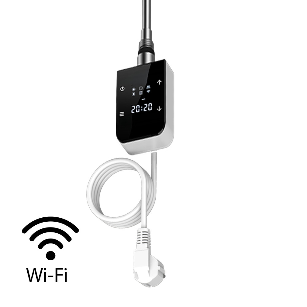 Calorifer prosoape - Leziter Încălzitor cu cartuș Wifi pentru uscător de prosoape cu termostat digital 800W alb