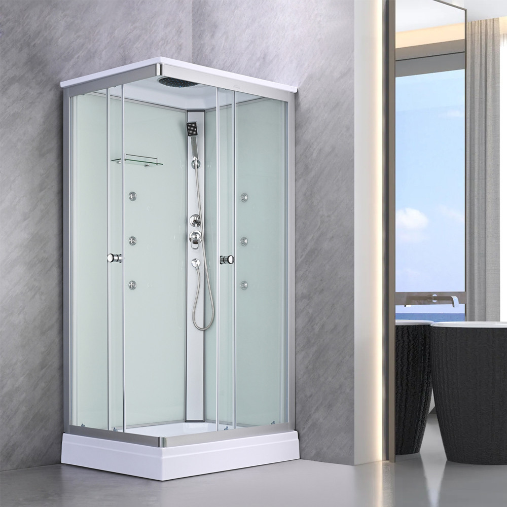 Leziter Cabină de duș cu hidromasaj pătrată Valerie 80x120 cm [1]