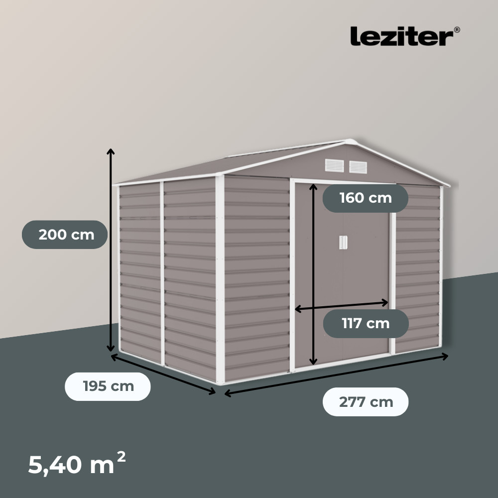 Leziter Depozit pentru unelte de grădină Kansas 277x195 cm [1]