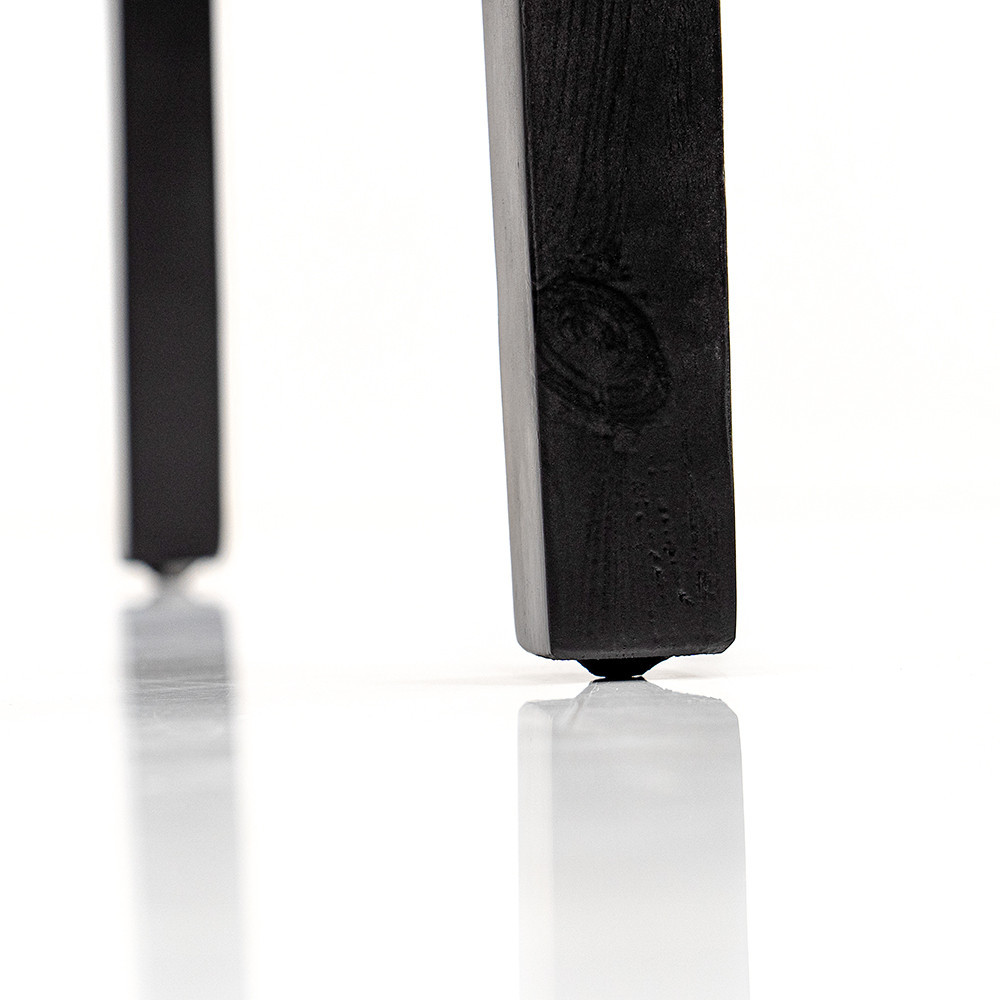 Leziter Scaun de sufragerie Kelly din piele neagră [8]