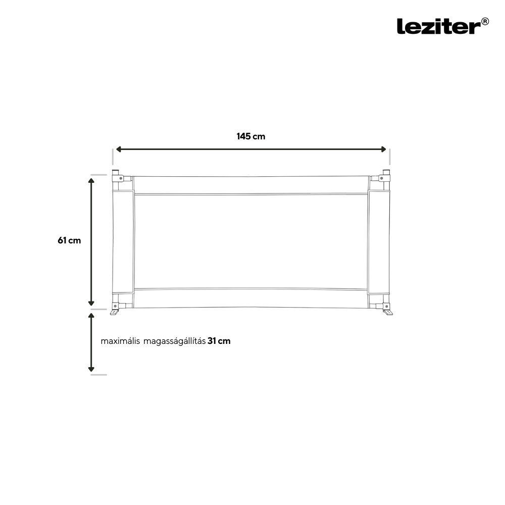 Leziter Balustradă anti-cădere pentru pat 150 cm [2]