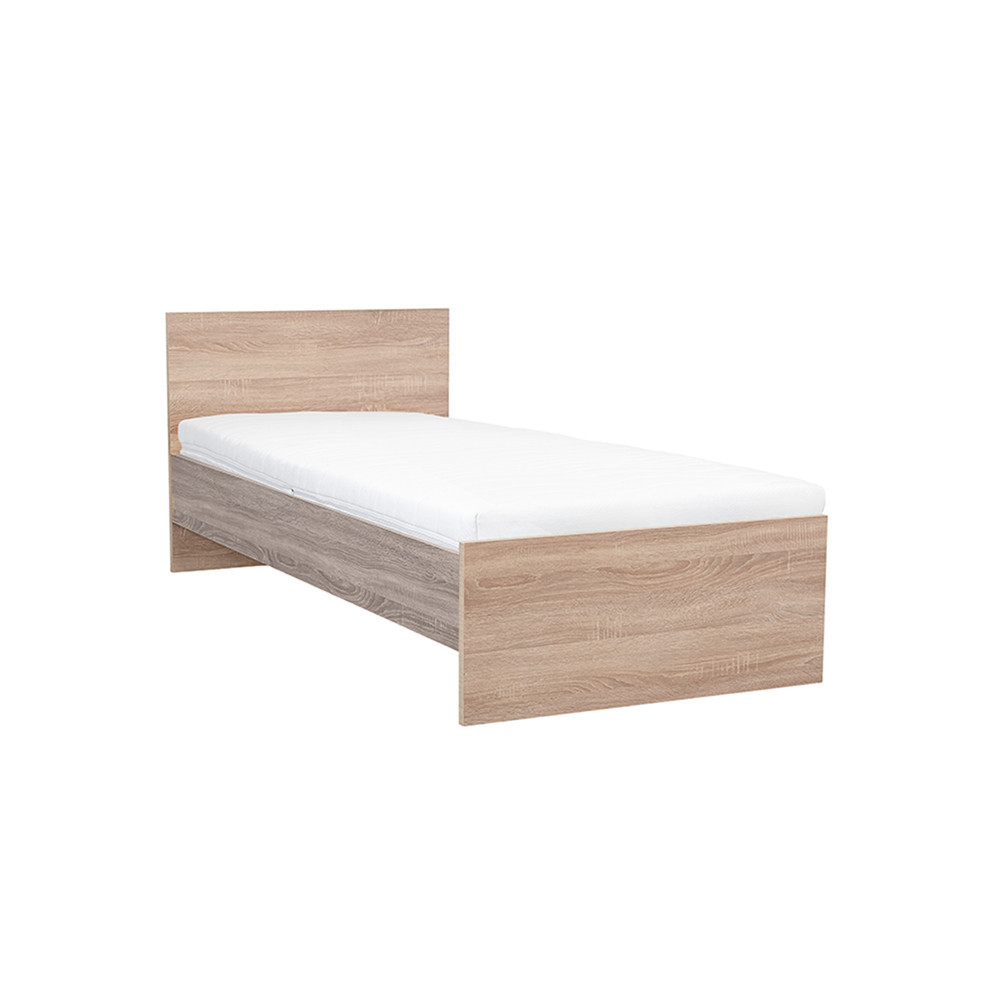 Pat simplu - Leziter Pat single Miami 90x200 cm stejar Sonoma-stejar York