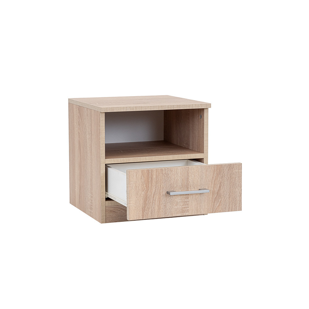 Leziter Noptieră Miami 1 sertar 40x40 cm stejar sonoma-stejar sonoma [4]