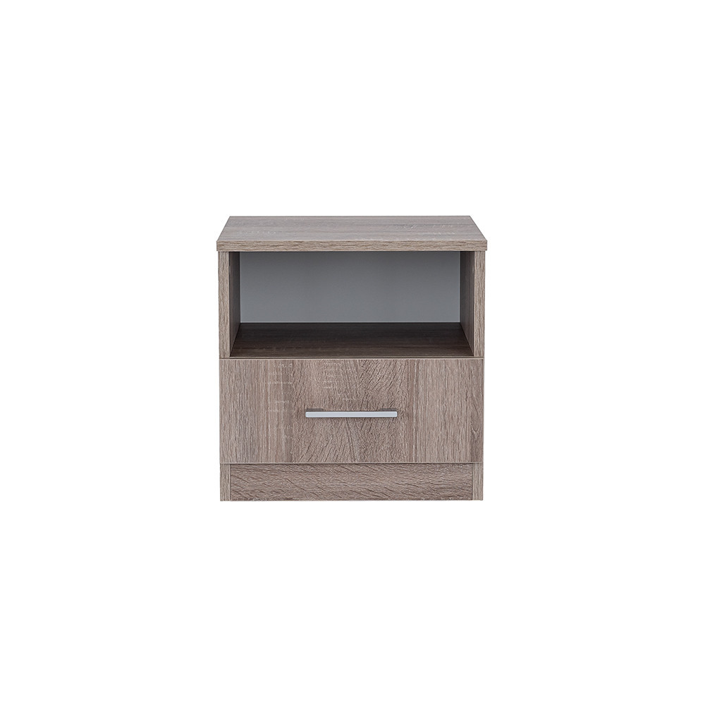 Leziter Noptieră Miami 1 sertar 40x40 cm stejar York-stejar York [3]