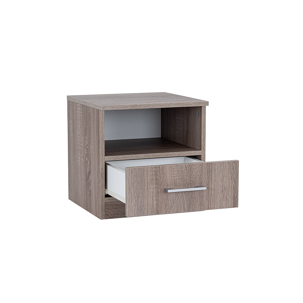 Leziter Noptieră Miami 1 sertar 40x40 cm stejar York-stejar York [4]