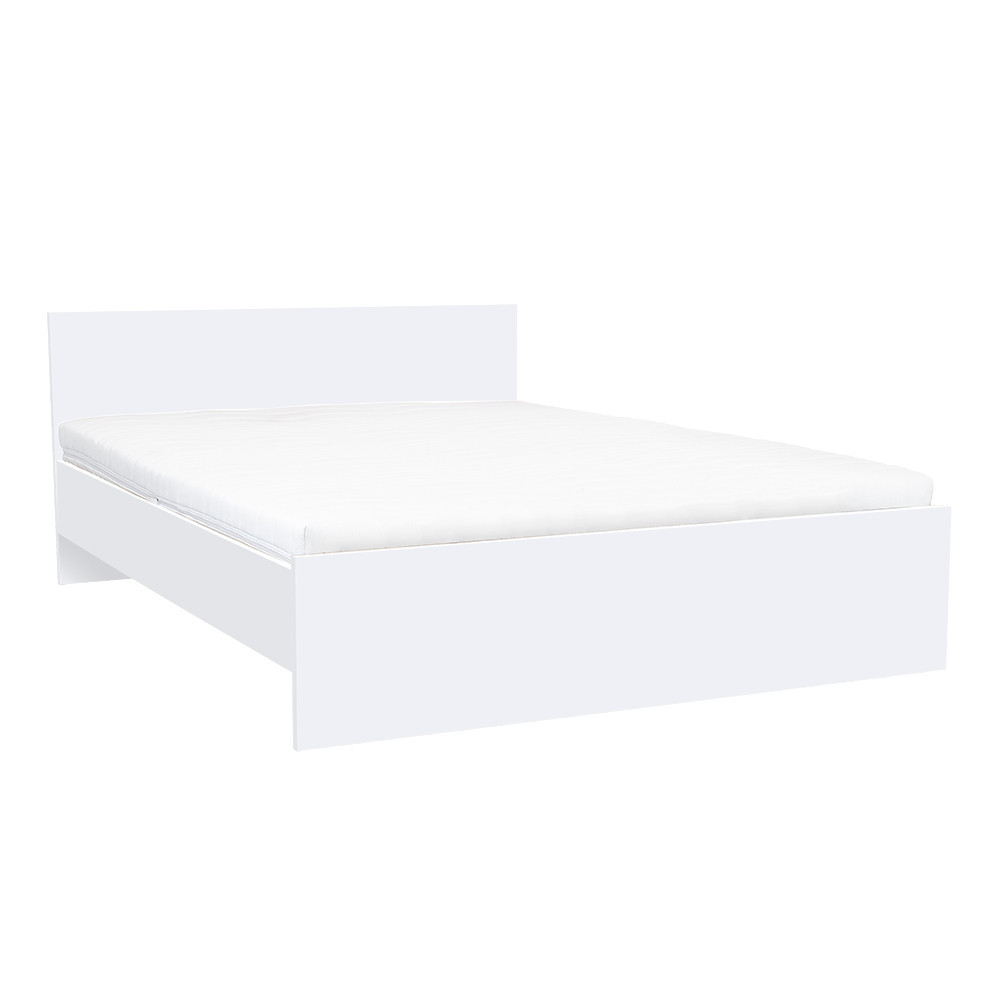 Pat dublu - Leziter Pat dublu Miami fără cadru de pat 160x200 cm alb-alb