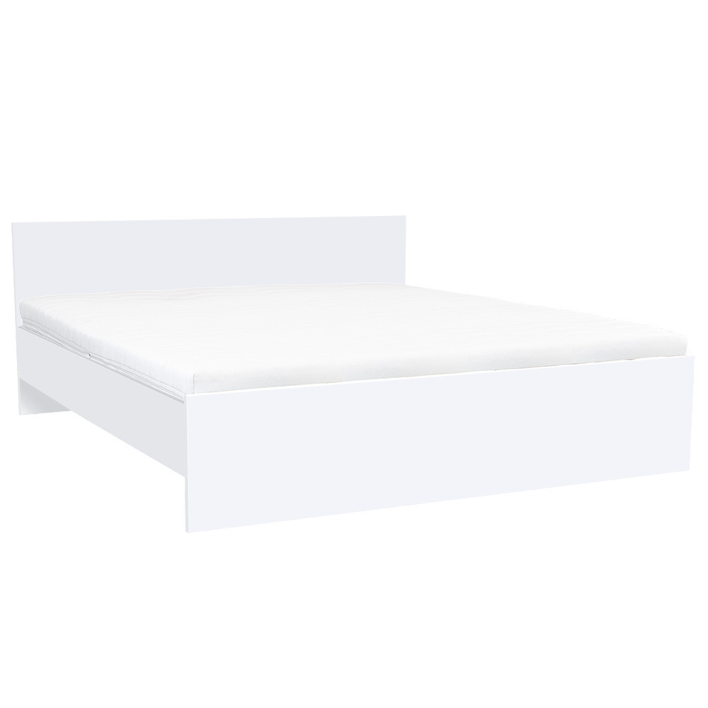 Pat dublu - Leziter Pat dublu Miami fără cadru de pat 180x200 cm alb-alb