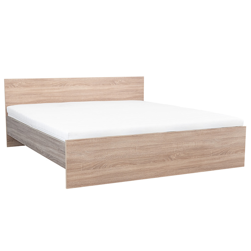 Pat dublu - Leziter Pat dublu Miami fără cadru de pat 180x200 cm stejar Sonoma-stejar York