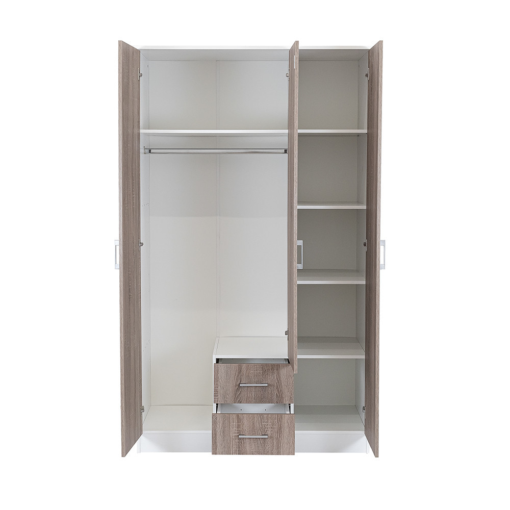 Leziter Dulap Miami 120x205 cm stejar York-alb [3]