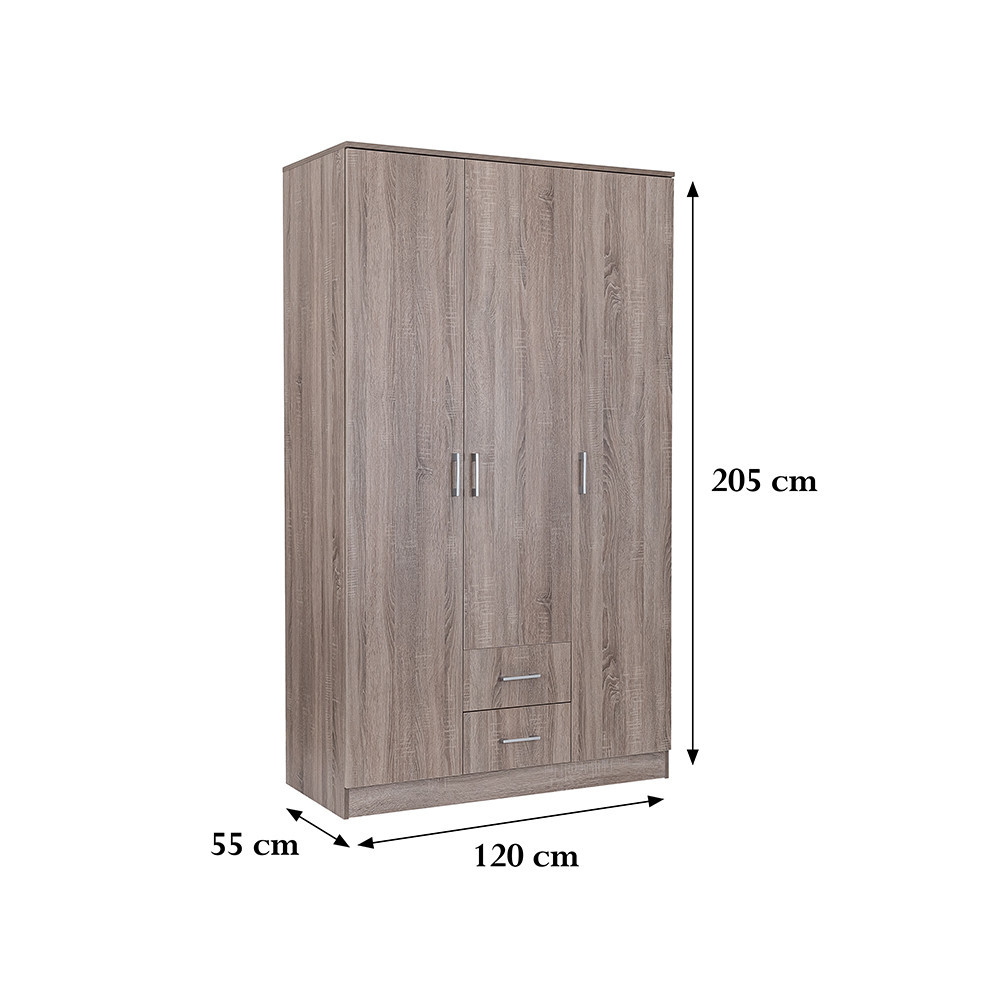 Leziter Dulap Miami 120x205 cm stejar York-stejar York [2]